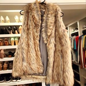 Faux fur vest